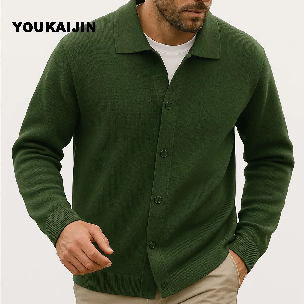 Cardigan para homens camisola harajuku retalhos fino ajuste camisola de malha outerwear casaco moda feminina casual outono streetwear