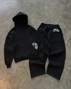 Street wear punk hip hop terno masculino y2k novo americano gótico harajuku bordado design jumper oversized casual solto terno esportivo