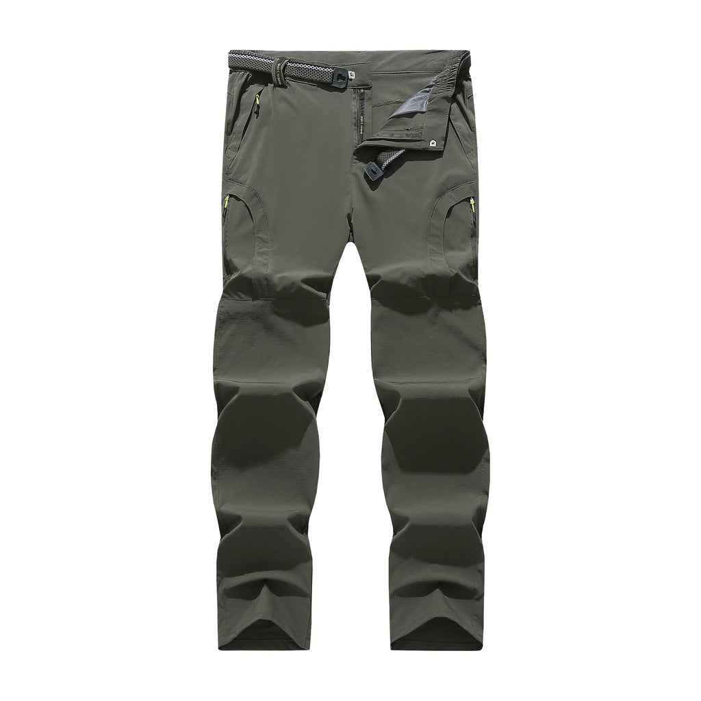Calças elásticas de secagem rápida de quatro lados para montanhismo masculino calças ao ar livre, leves e finas para o verão feminino elástico respirável